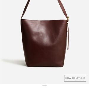 Madewell Rich Brown Leather Tote